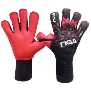 Imagem de Luva De Goleiro NGA Soccer Venari, Vermelho, Preto, 10