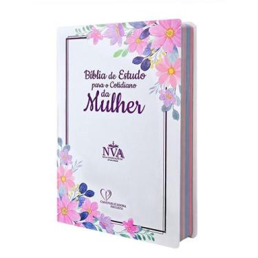 Imagem de Biblia de estudo para o cotidiano da mulher nva capa dura - branca - C
