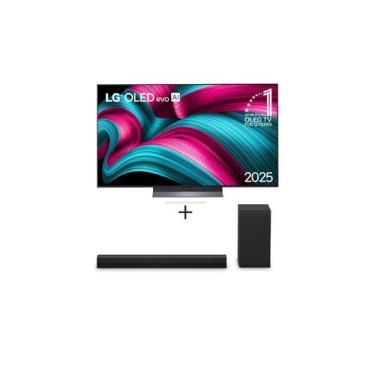 Imagem de Combo Smart TV LG OLED evo AI C5 55" 2025 + Soundbar S40T 300W RMS, 2.