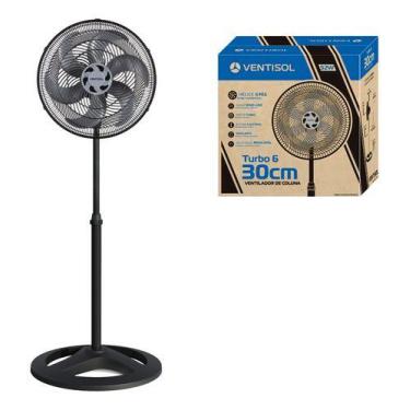 Imagem de Ventilador Oscilante De Coluna Ventisol Turbo Com 6 Pás 30CM, 220V