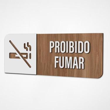 Imagem de Placa Sinalização Indicativa Proibido Fumar - NoBrand