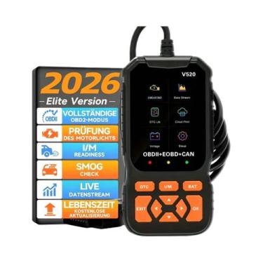 Imagem de Scanner De Diagnóstico OBD2 Multi-idiomas 2026 V520 Com Detecção Aprim