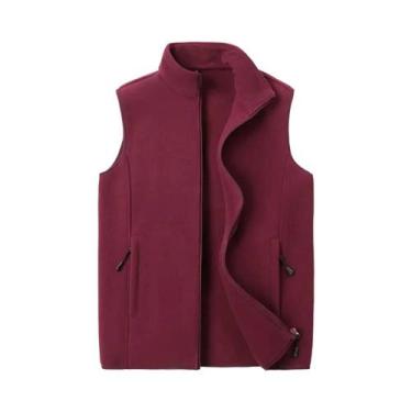 Imagem de Colete De Fleece Masculino plus Size Quente Para Outono E Inverno, Sem