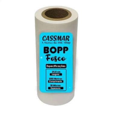 Imagem de Bopp Bobina Fosco Para Laminação A4 21,5cmx250m Cassmar 01un