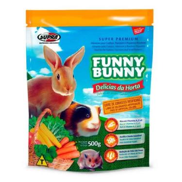 Imagem de Ração Funny Bunny Delícias Da Horta Coelhos - 500 G
