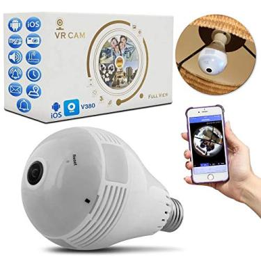 Imagem de Camera Espia Segurança Lâmpada Visão de 360 Wifi V380