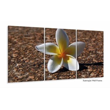 Imagem de Quadro Flores Paisagem Decorativo Com Tela Em Tecido 120x60