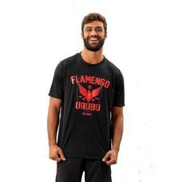 Imagem de Camiseta Flamengo Urubu Plus Size - Braziline - Masculino - Preto - Xg