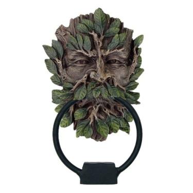 Imagem de Greenman Door Knocker Statue Cold Cast Resin Figurine