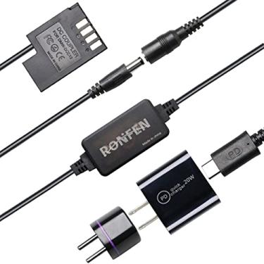 Imagem de RONFEN DMW-DCC12 DC acoplador DMW-BLF19 BLF19E BLF19PP bateria fictícia USB-C cabo adaptador kit compatível com câmeras Panasonic Lumix DMC-GH3 GH3A GH3K GH3H GH4 GH4K GH4H DC-GH5 GH5M GH5S G9 G9L G9K