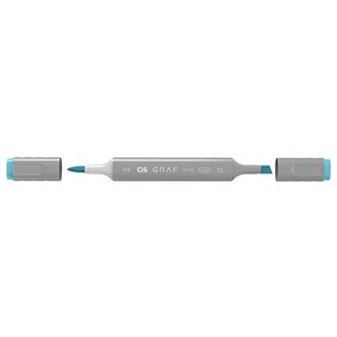 Imagem de Marcador Graf Duo Brush Baby Blue, CIS, Caixa c/6 unidades