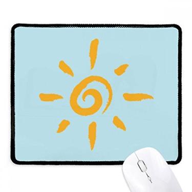 Imagem de Mousepad pintado à mão Yellow Sun Sunshine Tapete de borracha para jogos