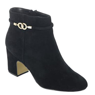 Imagem de Bella Vita Bota feminina Diaz Ankle boot, Couro Kidsuede preto, 8