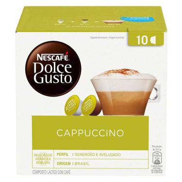Imagem de Kit 30 Cápsulas Café Nescafé Dolce Gusto Cappuccino Nestlé