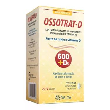 Imagem de Suplemento Alimentar Ossotrat-d 600mg + 200ui 60 Comprimidos Revestidos