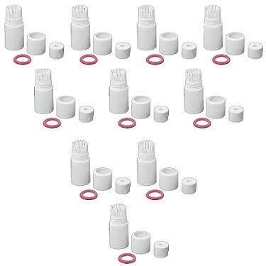 Imagem de SJZBIN 10 conjuntos de capa de conector à prova d'água RJ45 branca para câmera IP de rede externa CCTV cabo pigtail POE NVR adaptador de tampa de conexão do sistema