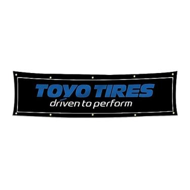 Imagem de Toyo Tires bandeira bandeira 0,6 x 2,4 m Garagem Shop Wall Decor Flags