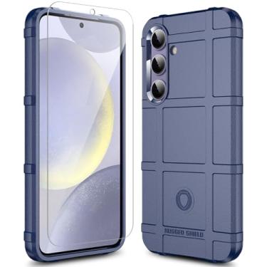 Imagem de LABILUS Capa para S24+ S24 Plus, capa protetora tática tática de TPU resistente à prova de quedas de 2,4 m compatível com Galaxy S24+ (6,7 polegadas) - azul marinho
