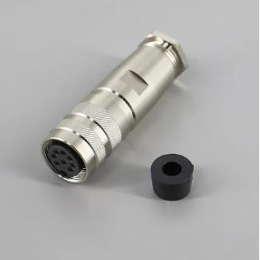 Imagem de Conector codificador fêmea de 8 pinos para impressora de codificação a jato de tinta Domino AX150 AX350I AX550I