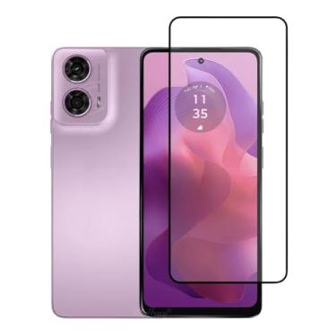 Imagem de Película de Vidro Temperado 3D Para Moto G24 Tela De 6,56 Polegadas - (Bluepink)