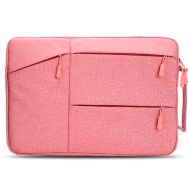 Imagem de Capa De Laptop Para 15 Polegadas Computador Notebook PC Pasta De Transporte Bolsa Impermeável Anti-Choque (ROSA)