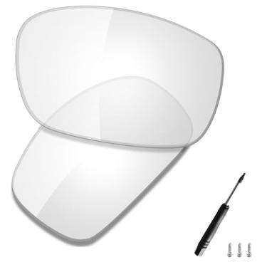 Imagem de SAUCER Lentes de substituição premium e chave de fenda para óculos de sol Oakley X Squared OO6011 High Defense - HD Clear