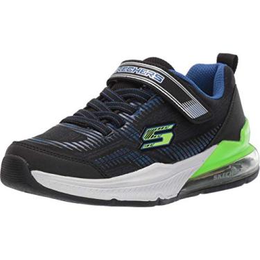 Imagem de Skechers Tênis masculino Skech-air Blast-Tallix, Preto/Azul/Limão, 10.5 Medium US Little Kid