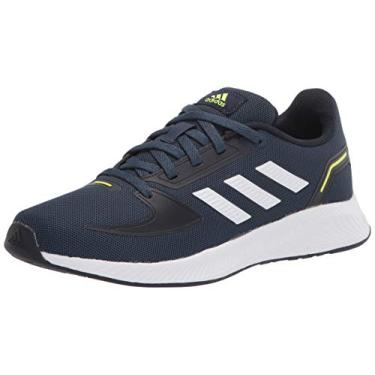 Imagem de adidas Tênis de corrida unissex Runfalcon 2.0, Azul marinho/branco/tinta, 18