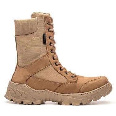 Imagem de Bota Coturno Militar Couro Leopard Padrão Exército Brasileiro - Franbo