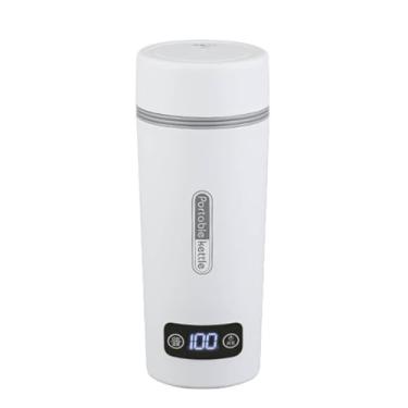 Imagem de Chaleira elétrica portátil de 110 V 350 ml para viagem, 4 controles de temperatura, aço inoxidável 304, chaleira com tela de LED, mini aquecedor de água