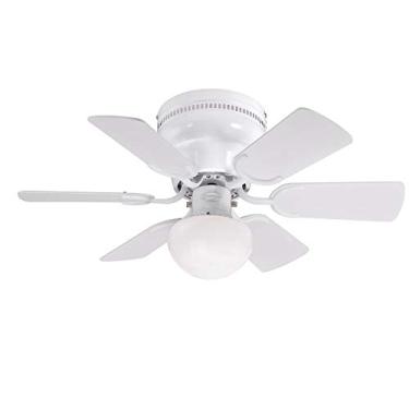 Imagem de Westinghouse Lighting 7230800 Pequeno ventilador de teto interno com luz, 76 cm, branco