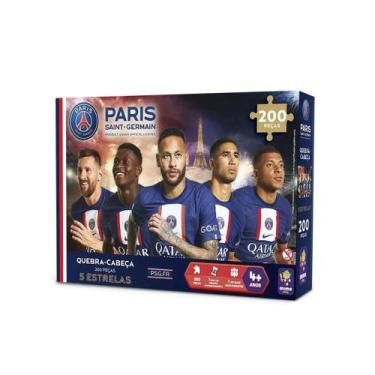 Imagem de Quebra-cabeça Colecionável PSG Cinco Estrelas 200 Peças - Mimo Brinque