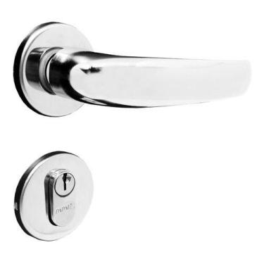 Imagem de Fechadura Para Porta - Luxo - Cromado 40mm - Papaiz Mz820cr