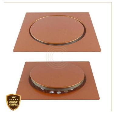 Imagem de Ralo Click Inteligente Para Banheiro Quadrado Inox Cromado Veda Cheiro