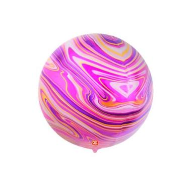 Imagem de Balão Redondo Marmorizado Roxo - 1 unidade - 62cm (24'') - Balões São 