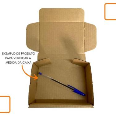 Imagem de Caixa de Papelão montável para envios de E-commerce 14x10x4 Forte e Re