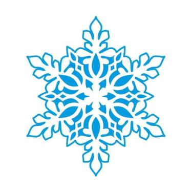 Imagem de Stencil Pintura Arte Natal Flocos de Neve 14x14cm Stan-002 Litoarte