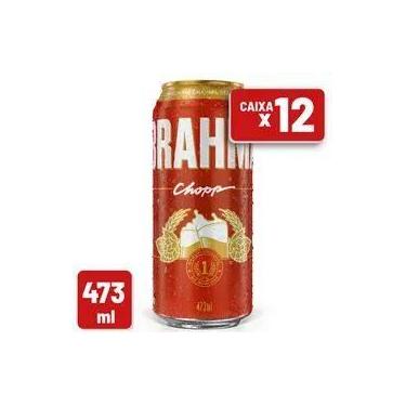 Imagem de Cerveja Brahma Chopp Lata 473ml Caixa c/ 12 un 1x12 Unidades  473ml LA