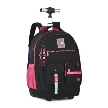 Imagem de Mochila Carrinho Luluca Bolsa Escolar Meninas Design Moderno - Clio, P