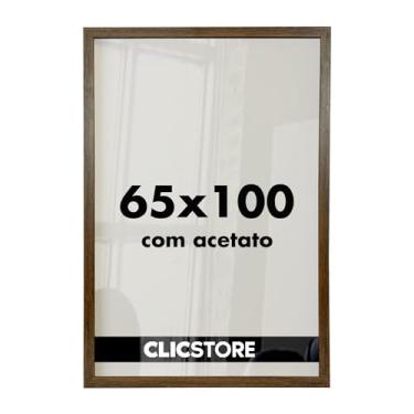 Imagem de Moldura Quadro 65x100 Decoração Criativa Sala Quarto Escritório para Arte Foto Imagem Painel Gravura Pôster com Acetato (Tabaco)