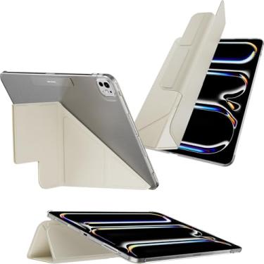 Imagem de MAGEASY Capa para iPad Pro de 13 polegadas – Capa fólio com suporte multiangular, suporte para Apple Pencil, resistente a manchas, compatível com iPad Pro de 13 polegadas (2024, M4) - FACET |