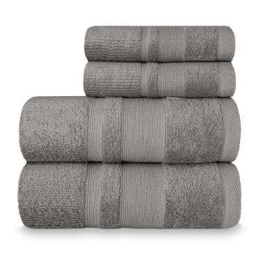 Imagem de Jogo de Toalha Banhão Master 100% Algodão 4 Peças Gramatura 550 - Appe