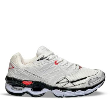 Imagem de Tenis Masculino Academia Esportivo Corrida Adulto Wave Creation Confortavel (Branco, BR, Adulto, Numérico, 41)