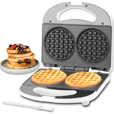 Imagem de SugarWhisk Double Mini Waffle Maker Machine, Chaffle Maker, Waflera Electrica, Small Waffle Iron for Waffles, Keto Chaffles, Hash Browns, Cookies, 4 Inch