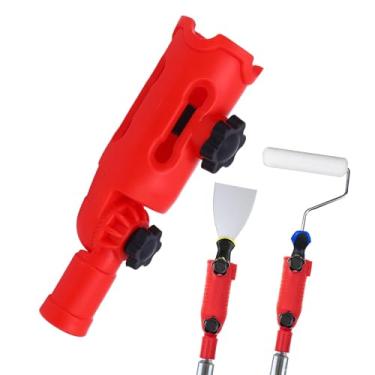 Imagem de Extensor de pincel multiângulo,suporte de extensão de poste para pincel, rolo raspador, ferramenta de extensão de pincel multiângulo para tetos altos ferramenta de pintura de canto