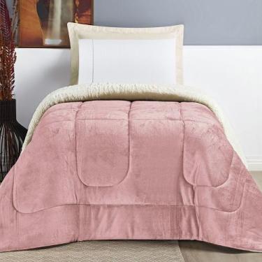 Imagem de Coberdrom Sherpa e Flannel Everest Solteiro Manta Alta 150g 01 Peça - 