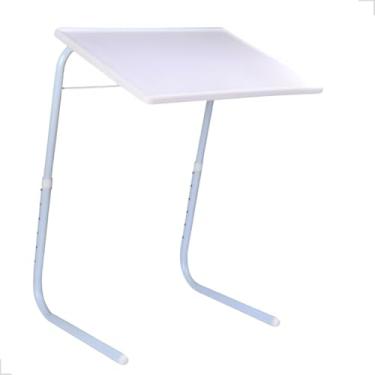 Imagem de Mesa De Apoio Dobrável Multiuso Notebook Alimentação Estudo Viagem Suporte(Branco)