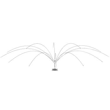 Imagem de Buzzlett Dissuasor de pássaros de aço inoxidável com base de PVC para ambientes externos, barcos, docas e HVAC - Repelente de pássaros eficiente para pássaros, impede gaivotas e outros pássaros de