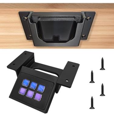 Imagem de CINROPE Suporte retrátil sob a mesa para Elgato Stream Deck Mini Six Key com parafusos de montagem, acessórios para Stream Deck Mini