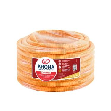 Imagem de Mangueira Corrugada Laranja 50 Metros 25mm (3/4") - Krona